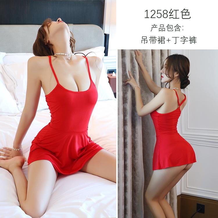 

Сексуальное нижнее белье, сексуальная пижама, подтяжки, чистое желание, пижама из ледяного шелка, страстное искушение, свободна на кровати One Size (80-60kg)