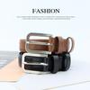 Genuine leather pin buckle women's belt - unisex, durable, top grain cowhide waist belt