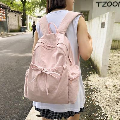 Korean Style Women's College Backpack - Large Capacity, Casual, Niche Design