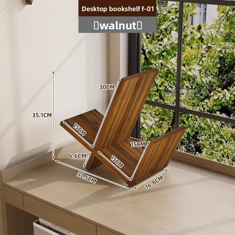 Modern Desktop Organizer Shelf Multi-Purpose Book Document Holder Office Storage Rack for Desk Neat Display Stand