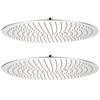 Pomme de douche plongeante 2 pcs Acier inoxydable Ø 50 cm
