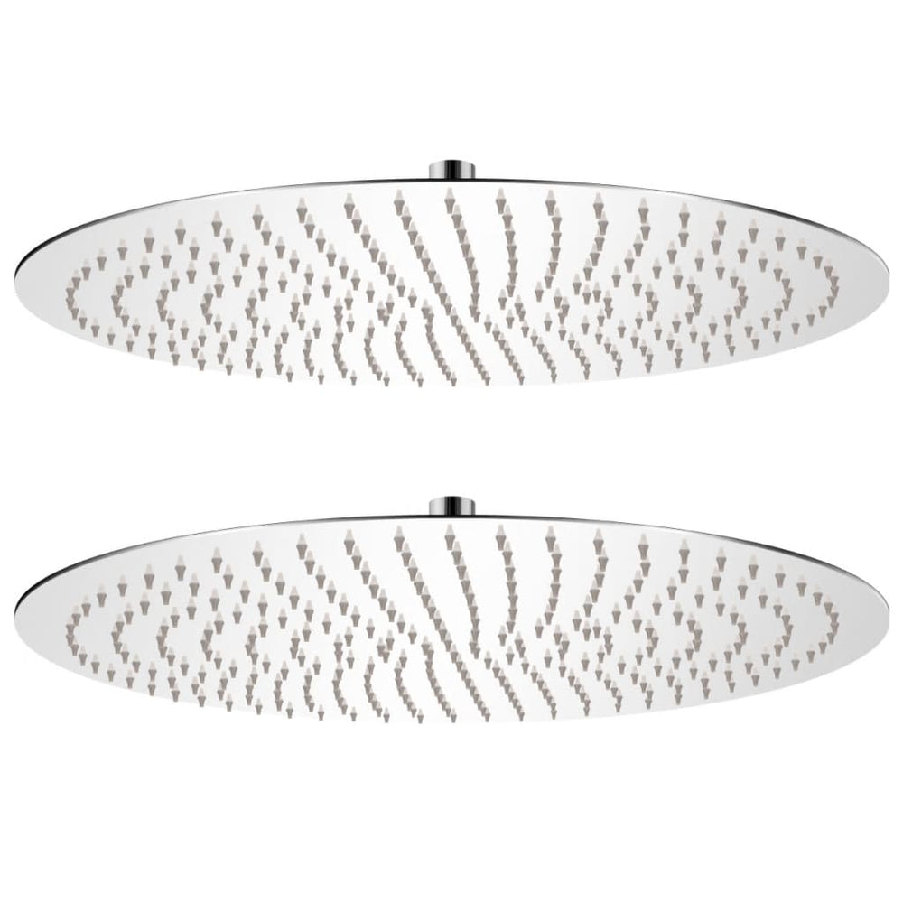 Pomme de douche plongeante 2 pcs Acier inoxydable Ø 50 cm