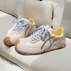 Macaron Shoes Retro Moral Training Shoes Flat-soled Lace-up Women's Versatile Color Matching Light Forrest Gump Shoes Sports and Leisure Commuter S