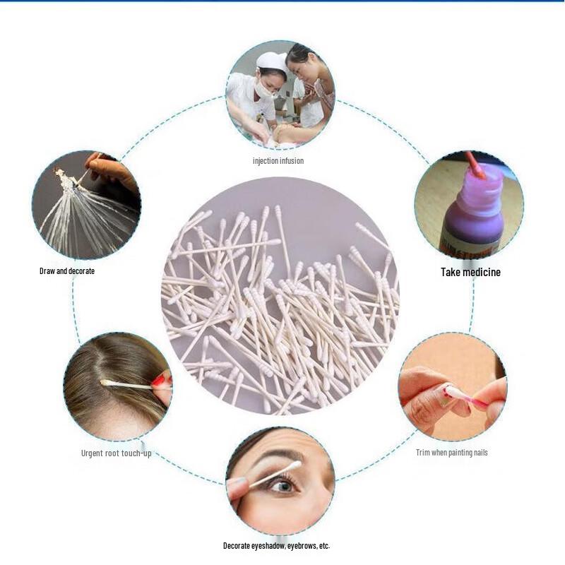 Kangaroo Doctor Baby Sterile Cotton Swabs, 2000 Count