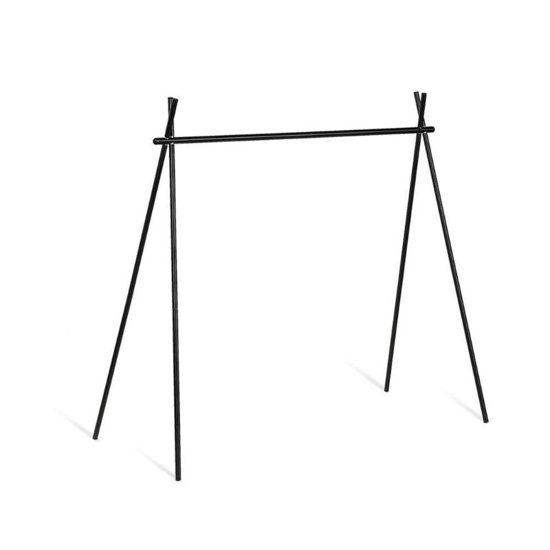 Travel Camping Triangular Shelf Aluminum Alloy Folding Hanging Rack Portable Outdoor Picnic Rack With Hook Enduring