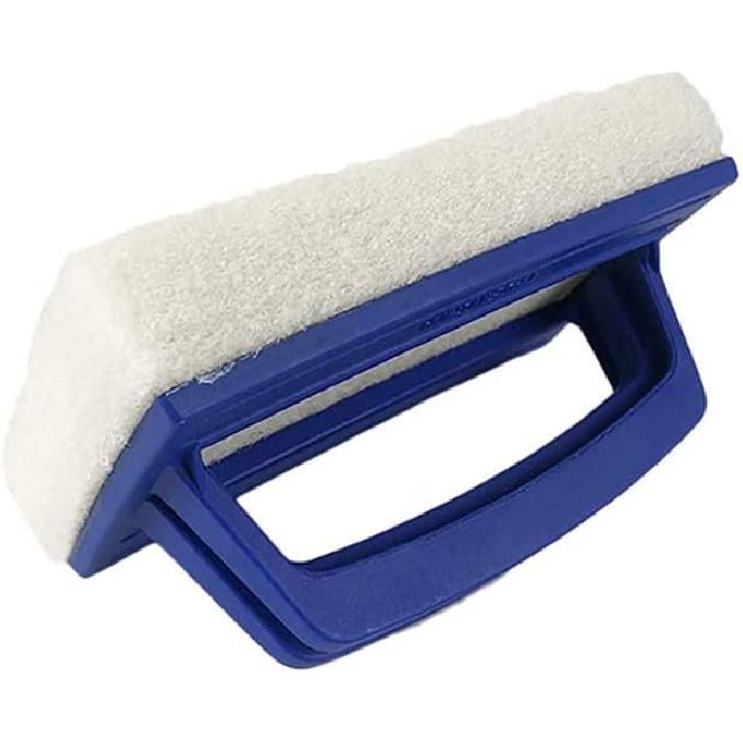Nylon Sponge Scrub Brush Scouring Pad Brush Kitchen Washing Scrubbers Bathroom Sponge Wipe with Handle for Swimming Pool Bathtub
