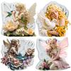 Flower Fairy Silicone Mold Angel Fondant Molds Cake Decorating Tools Cupcake Topper Candy Sugar Craft Gum Paste Polymer Clay
