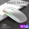 Rechargeable Dual-Mode Wireless Bluetooth Mouse with Custom Logo - Silent & Luminous for Business and Gaming