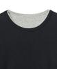 NOIRER Layered Half Long Sleeve T-Shirt (Navy Gray)
