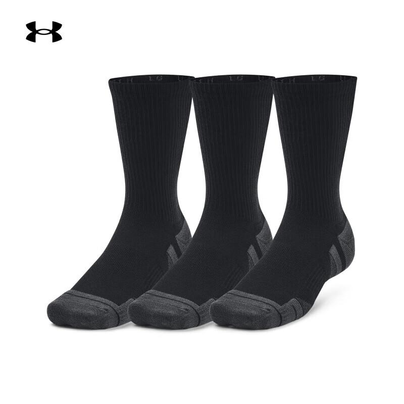 Under Armour Performance Tech Unisex Training Mid-Crew Socks - 3 Pair Pack M