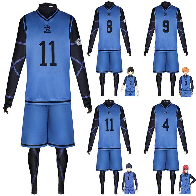 Blue Prison Jersey Jiseiichi Cosplay Costume Bachira Meguru Chigiri Hyoma Kishin Renzuke No. 11 Jiseiichi Cosplay Costume