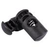 ABJI-Diameter 8 Mm Hole, Cord Cord Stopper Laces Snap Hook, Black, 40 Pcs