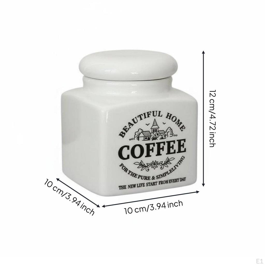 Keramik Vorratsglas Vielseitiger Behälter Leicht zu Reinigen Küche 6105coffee