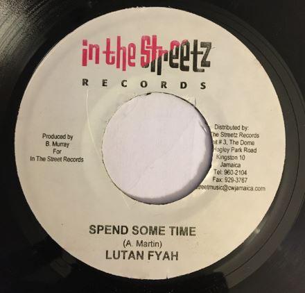 

7inch Record LUTAN FYAH - Spend some time NONE In The Streetz Jamaica Reggae, Ska & Dub Used