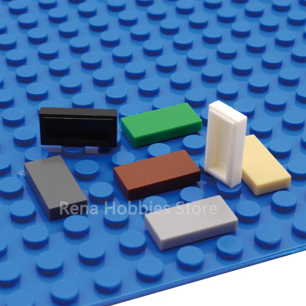 200PCS FLAT TILE 1X2 DIY MOC Building Block Toys For Children Boys Replaced Part Compatible With Tile 3069 Bricks