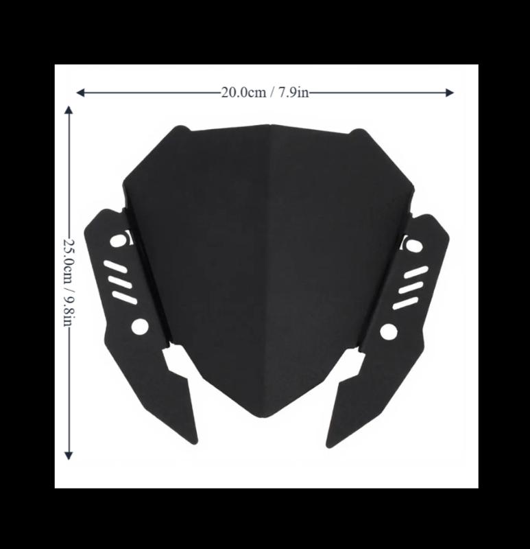 Motorcycle Wind Deflector for MT-15 MT-125 Windshield Extension Spoiler For Street Cruisers And Retro Bikes