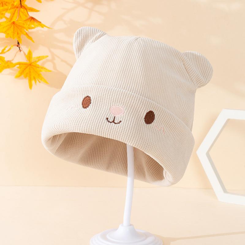 Winter Warm Knitted Slouchy Beanie for Women Embroidered Cat Ears Stretchy Cozy Hat Ladies Fashion Essential Winter Knit Cap