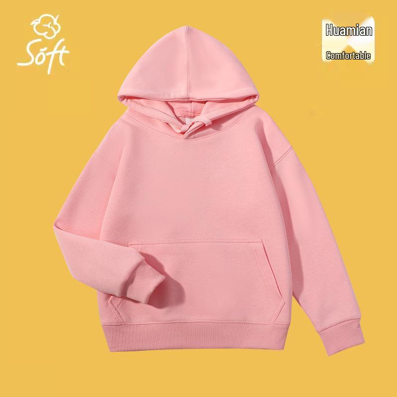 2025 Kids' Cotton Hooded Sweatshirt - Spring/Autumn Style, Loose Fit, Soft and Fashionable for Small/Medium Children