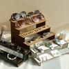 Wood Step Display Stand Hair Clip Bracelet Watche Storage Rack Figure Doll Jewelry Showcase Earrings Rings