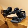 Non-Slip Men's Sandals for Summer New Wear-Resistant Breathable Simple Men's Business Beach Shoes Women Black