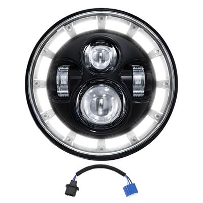 1 STÜCK 7 Zoll LED Scheinwerfer, Runder Scheinwerfer mit Fern- und Abblendlicht, Tagfahrlicht, Blinker, Ersatz für Jeep