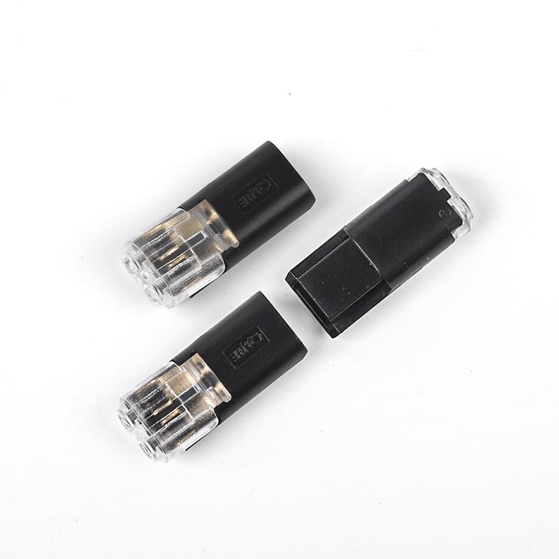 10PCS 2 pin Pluggable Wire Connector Quick Splice Electrical Cable Crimp Terminal for 22-18AWG Car LED Strip Automotive Wiring