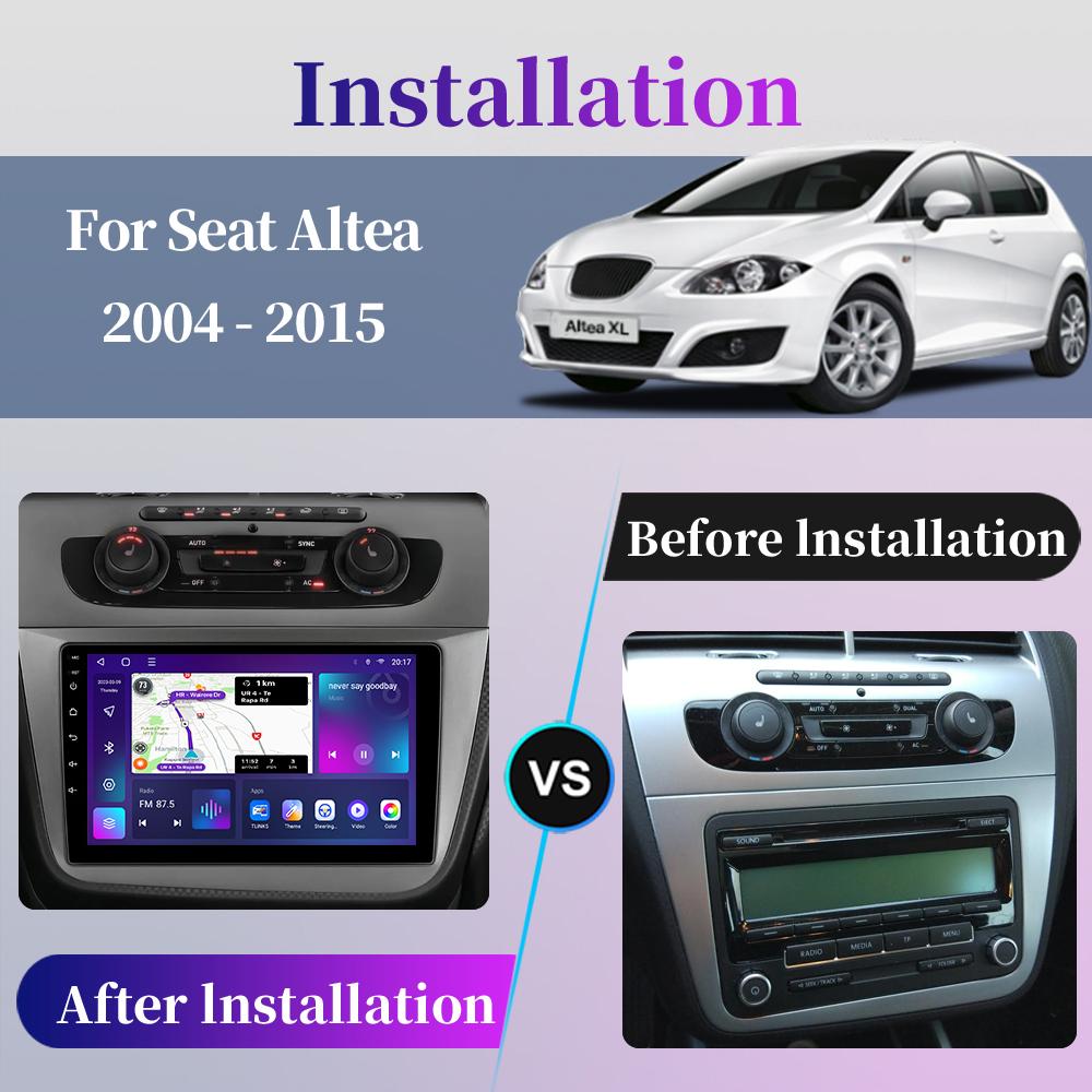 Car Radio For Seat Altea XL Toledo 2004 - 2015 Android Multimedia Video Player Navigation GPS Carplay Touch Screen Auto Stereo Intelligent Systems