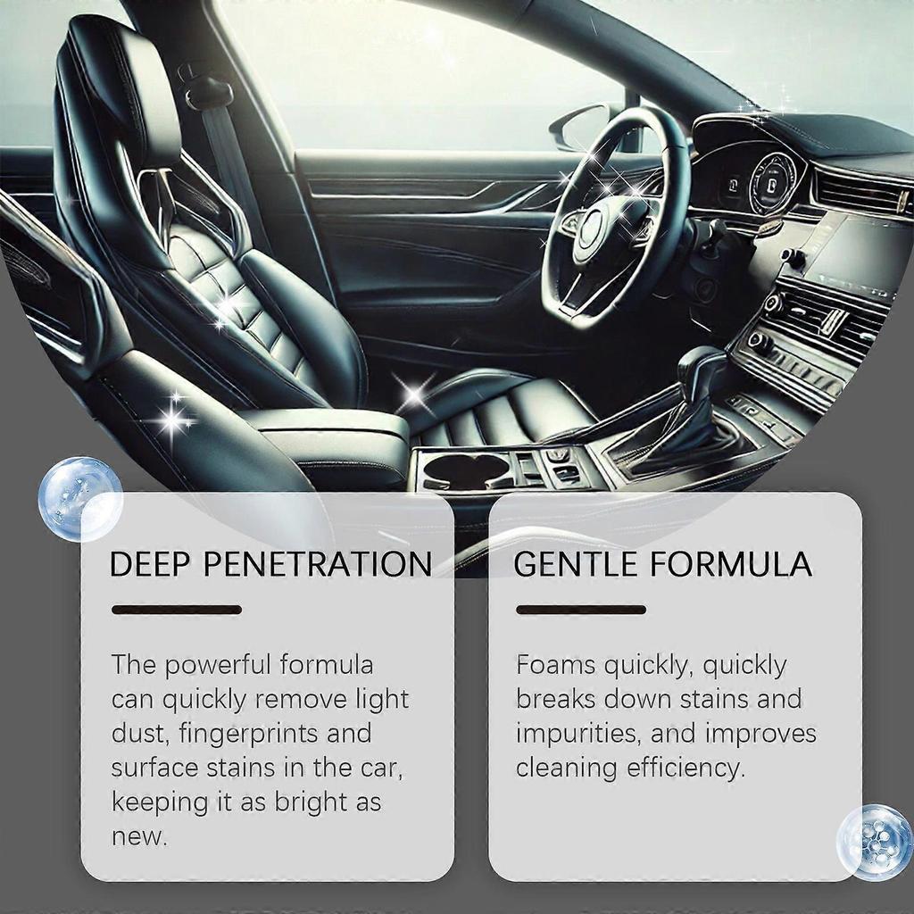 Limited time!!Rayhong Car Interior Cleaner - Waterless Foam Cleaner For Seats, Roof Lining, And Dashboard