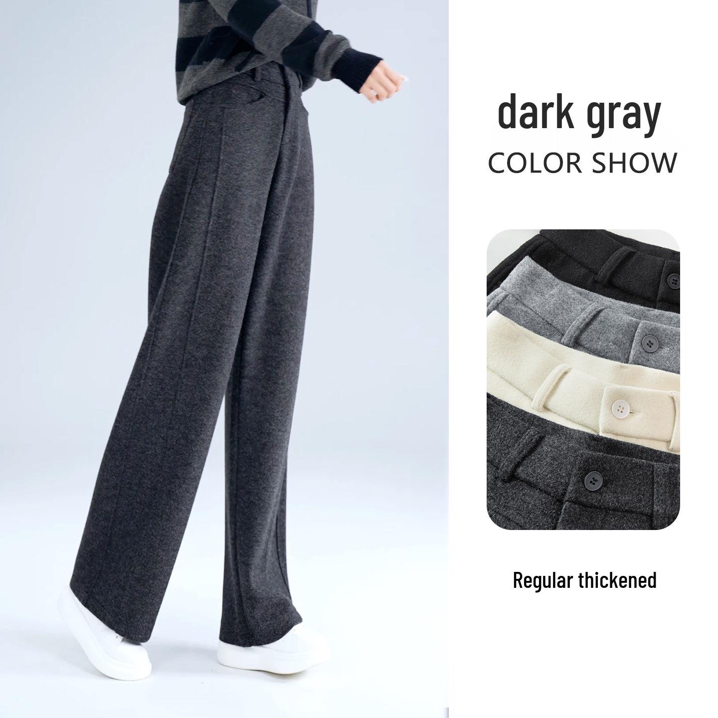 

Women s Casual High-Waist Velvet Straight-Leg Pants with Pockets - Autumn/Winter 2025 Collection 3XL /31 [135-145 kg]