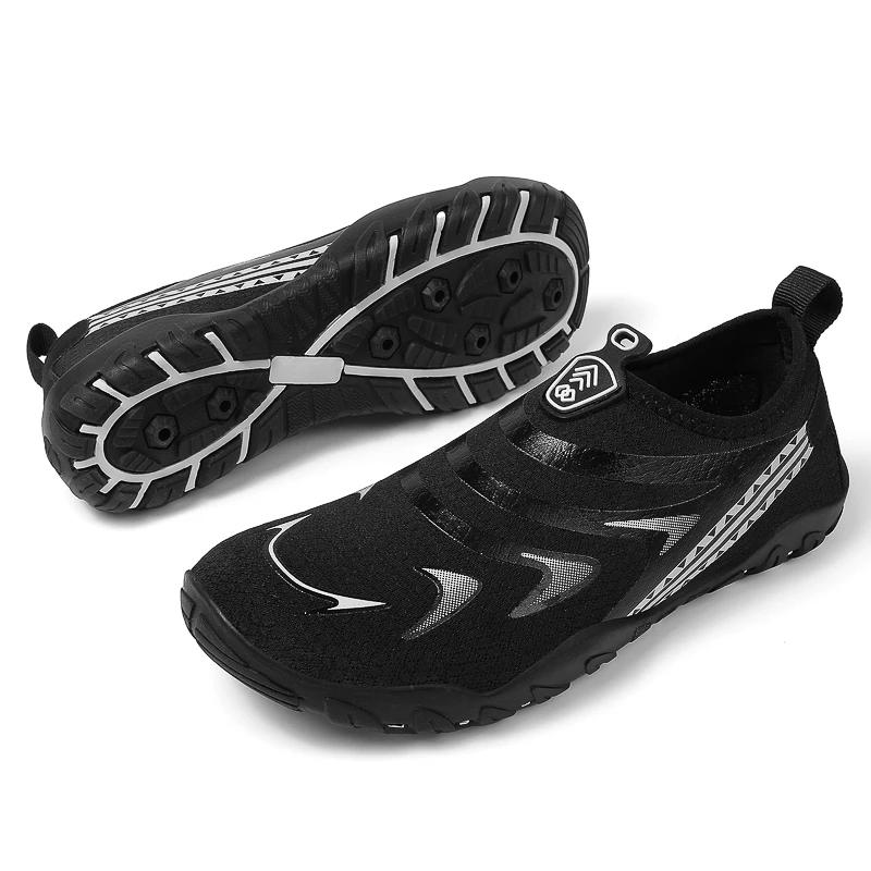 

Summer Men Women Beach Barefoot Shoes Adults Sea Water Shoes With Hole Aqua Swimming Shoes Unisex Big Size 47 48 Dropshipping 34 чёрный