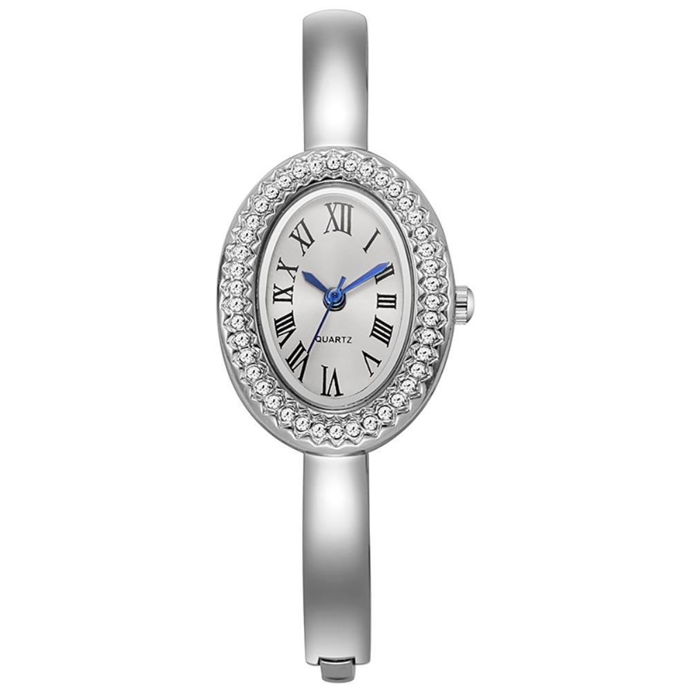 Oval Case Bracelet Wristwatch Adjustable Ladies Wristwatch Casual Quartz Wrist Watch Women