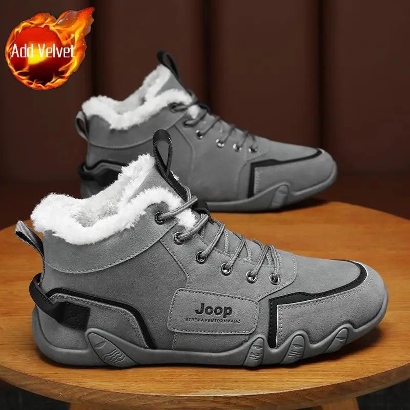 Мужские зимние ботинки Трендовые 2025 Мужская обувь Зимние Теплые Дешевая Дизайнерская — фото 13