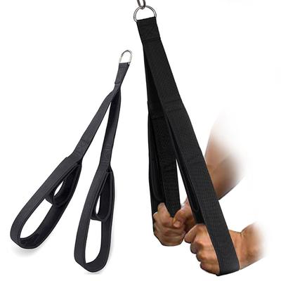 Tricep Rope Cable Attachment Long Pull Down Rope Anti-slip Tricep Rope with 2 Handle Loop for Gym/Home Use Enduring