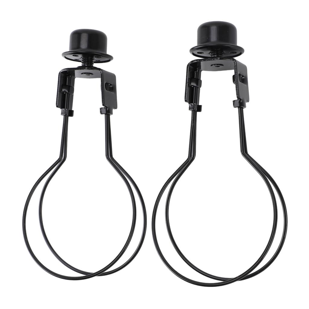 Bulb Clip Adapter Metal Wire Rust Proof Clip On Bulb Lampshade Holder with Finial Top for Table Lamp Floor Lamp 2pcs