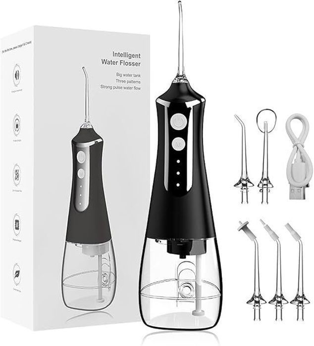 Hydropulseur Dentaire - Portable - 3 Modes - 5 Buses - Faible Niveau Sonore