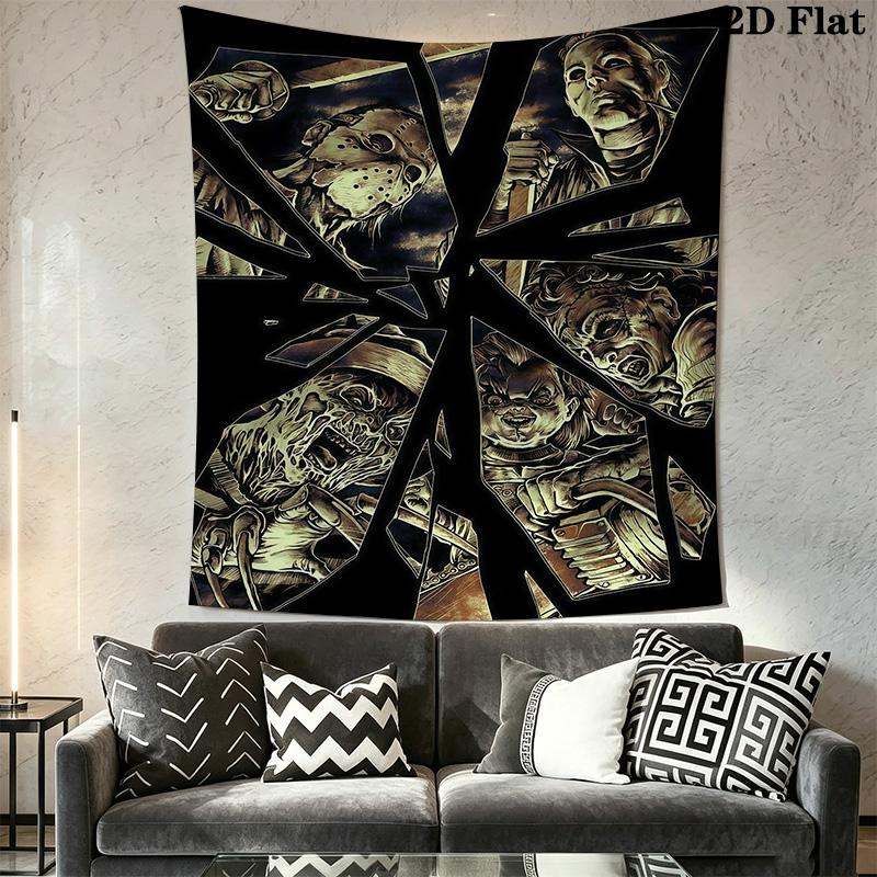 Dark Fantasy Wall Tapestry Gothic Art Space Tapestry Fashion Print Wallmounted Soft Home Decor Homestay Soft Decoration Tapestry