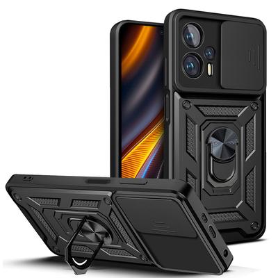 For Xiaomi Poco X4 GT Case Poco X4 GT Cover Magnetic Ring Holder Armor Phone Case Slide Camera Protect Back Cover