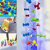 118 Squigs Suction Cup Building Blocks for Kids, DIY Bath Toys, Birthday Gifts for Boys and Girls