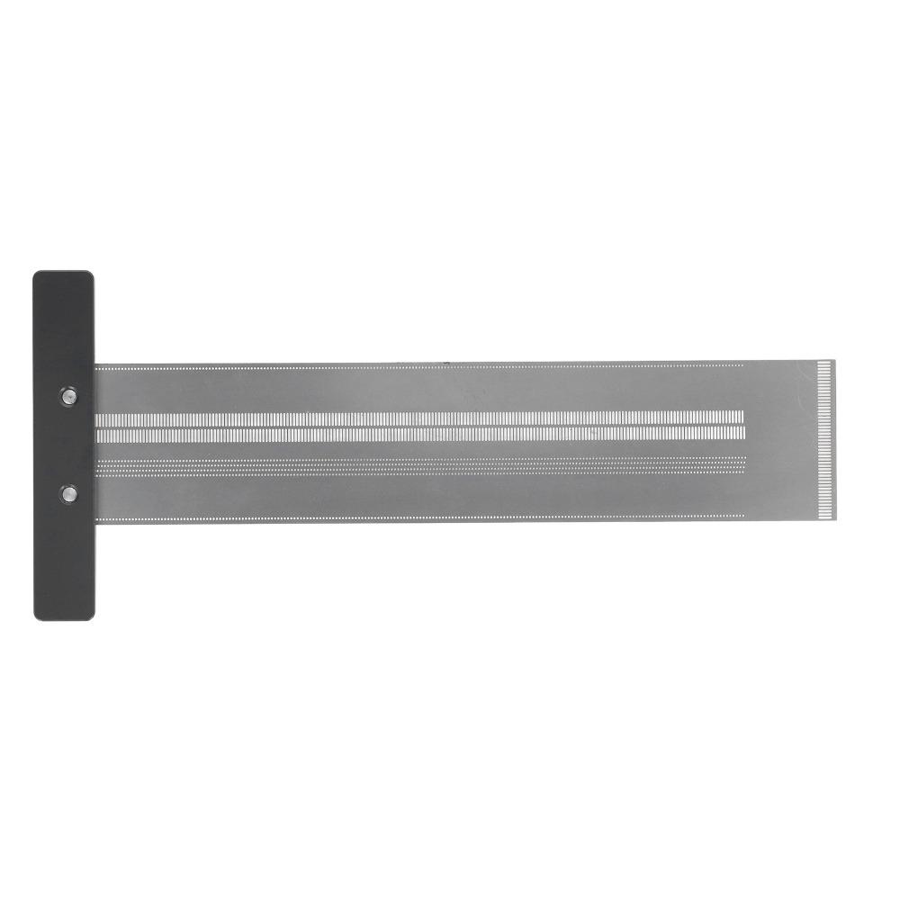 Stainless Steel Carpenter T Ruler Silver Measuring Gauge Precision Marking Tool Drafting Use