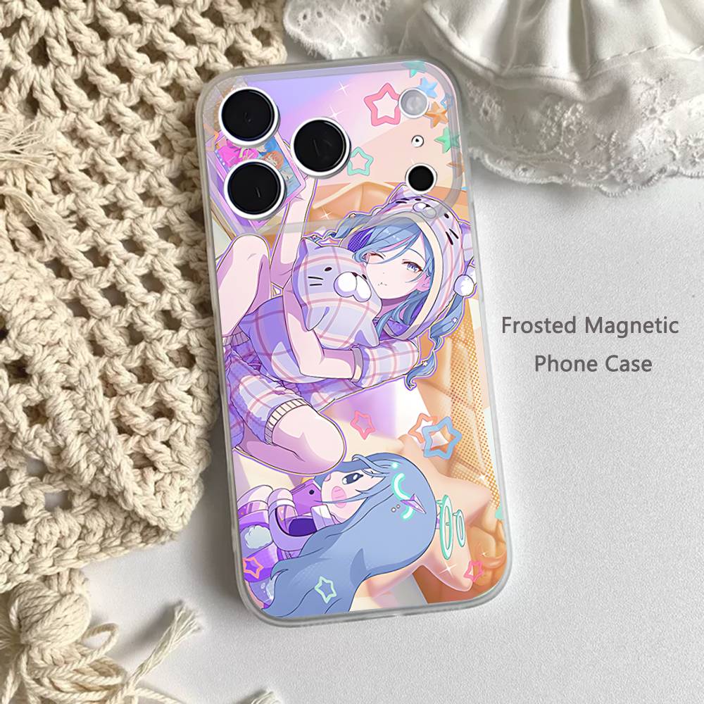 Cute P-ProjectS S-SEKAI For iPhone 11,12,13,14,15,17,16,Pro,Plus,E,Max,Air,Mini Clear Magnetic Frosted Cover