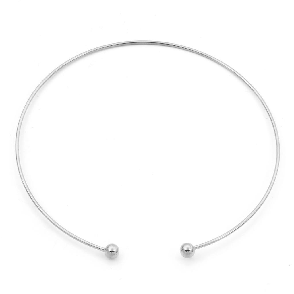 Collare Anello al Collo Collana in Acciaio Inossidabile 304 Per Donna Collana Fai da Te Gioielli da Festa Componenti Regali 42/43cm(16 7/8") lungo,1 Pezzo