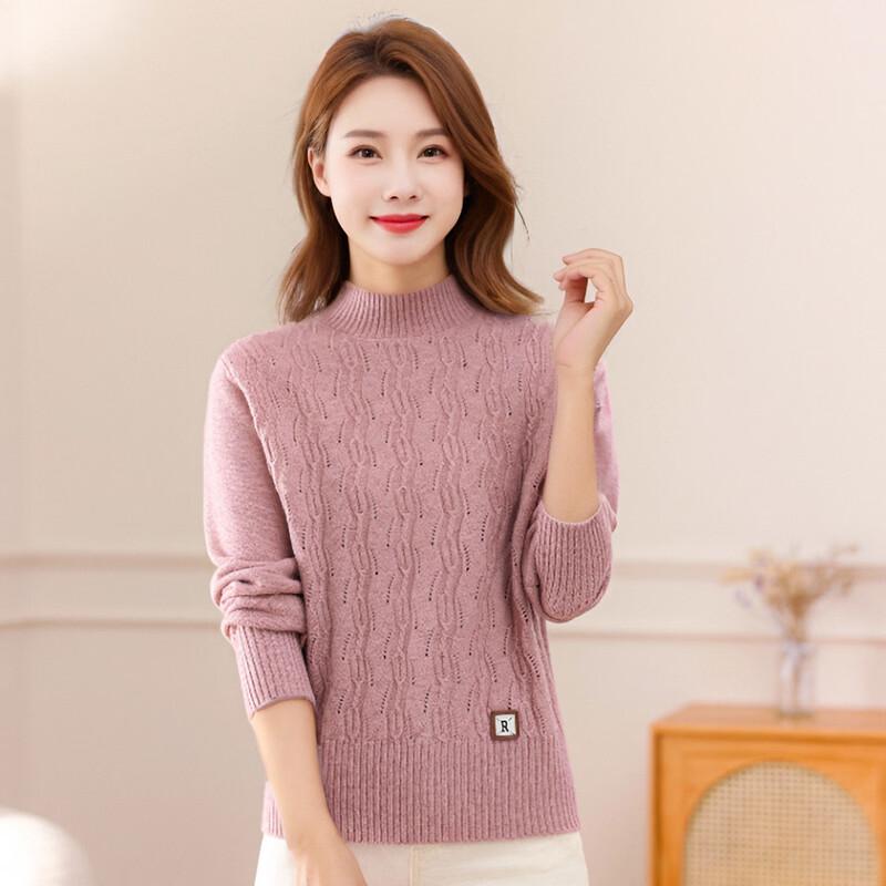 Jianhu Dammode Stickad Polotröja