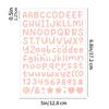 0.5inch Alphabet Stickers Small Size Greeting Cards Decorative Letter Stickers for Clipping Books