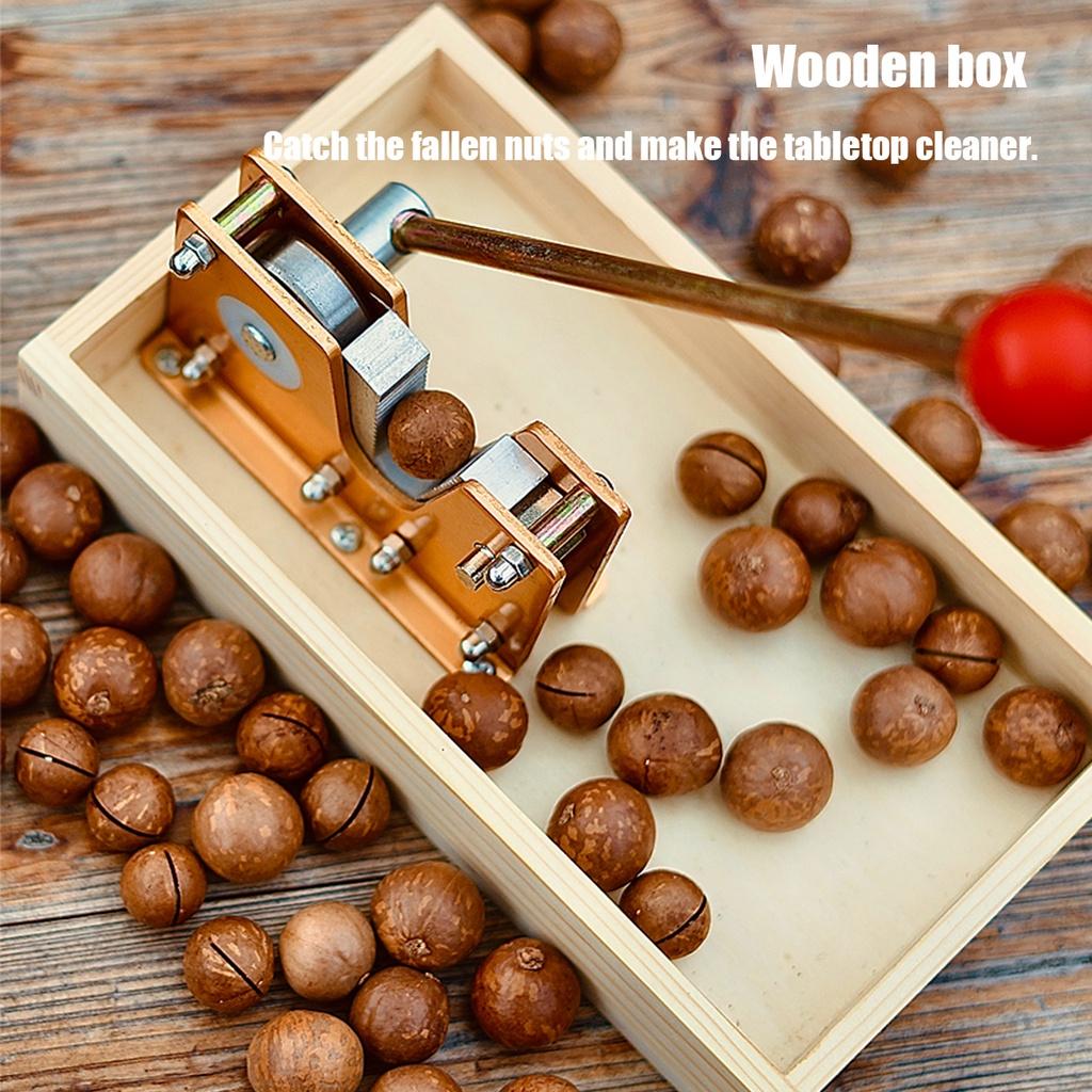 Nut Tweezers Macadamia Opener Peeling Machine 9.8" With Durable Metal Handle For Almonds Hazelnuts Heavy Duty Nutcracker