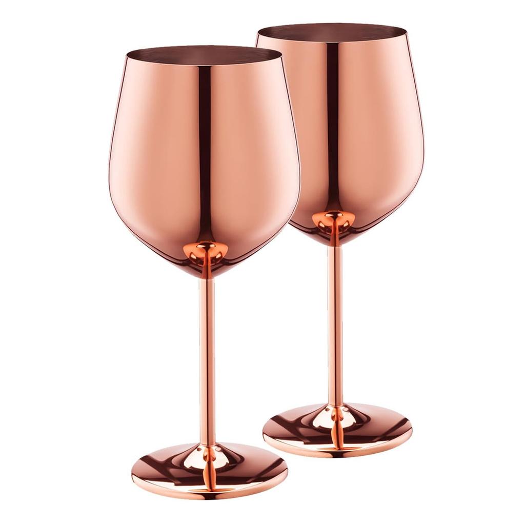 Stainless Steel Wine Glass 17 oz, Unbreakable Wine Glasses Unique and Cool Portable Metal Wine Glass for Outdoor Events, Picnics