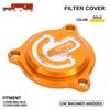 CNC Aluminum Oil Filter Cover for LTZ400 LT-R450 Off-Road Motorcycle