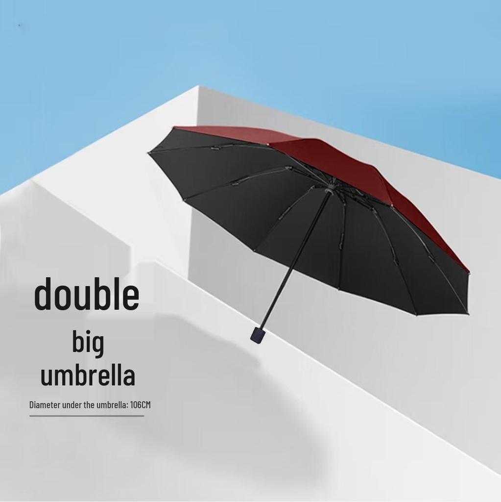 24-Rib Men's Large UV Sun Protection Umbrella with Custom Logo