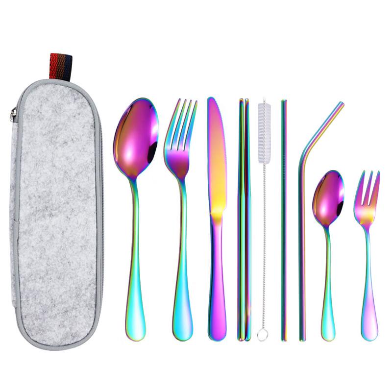 

ZISIZ Portable Stainless Steel Cutlery Set