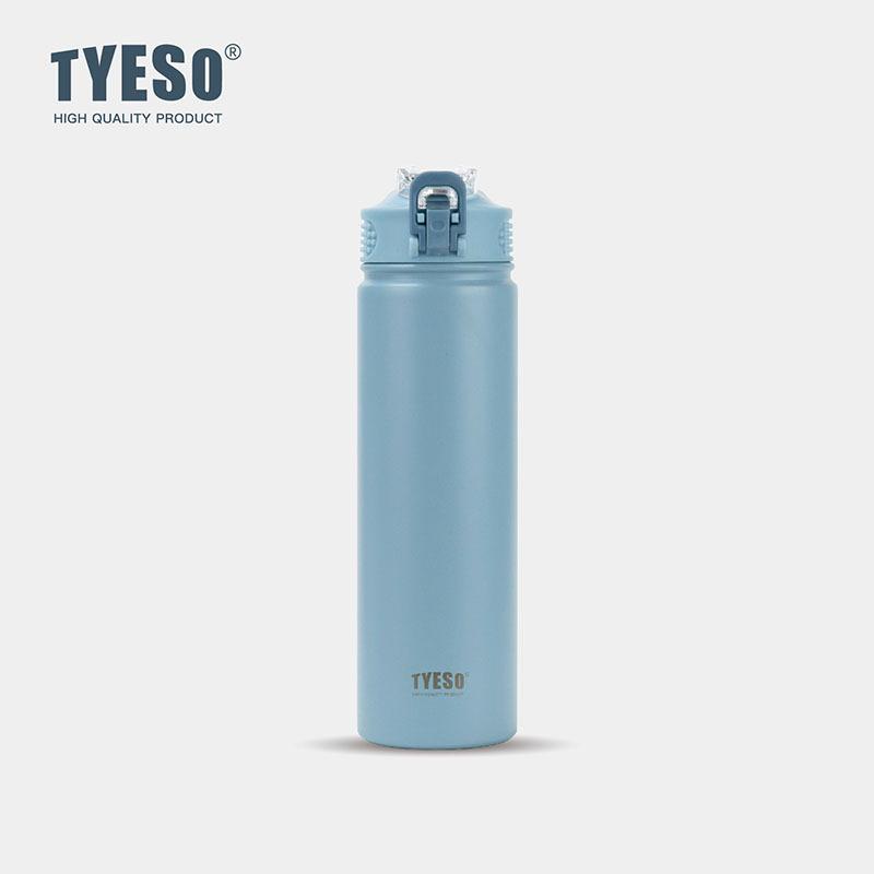 

Tyeso 750ml Water Bottle Insulated 304 Stainless Steel Vacuum Thermal Flask with Lid Reusable Travel Mug for Hot Cold Beverages 750ML синий
