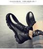 Martin boots men's autumn 2025 high-top British style black tooling locomotive leather boots spring and autumn leather shoes non-slip and wear-resista